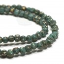 3mm Melon Turquoise Bronze Picasso